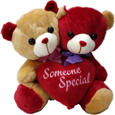 

SR FASHION HUB couple teddy bear - 30 mm(Maroon)