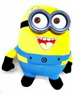

M-Alive CUTE AND LOVELY Special Despicable ME Minon Plush Soft toy with 3D eyes plasti Goggles - 22 cm(Yellow)