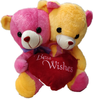 

SR FASHION HUB couple teddy bear - 30 mm(pink & yellow)