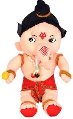 

M-Alive Lord Ganesha idols Soft Toy For Your Little Baby With Blessing and love - 35 cm(Multicolor)