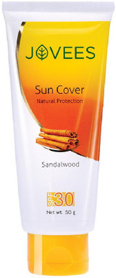 5% OFF on JOVEES Sandalwood Natural Sun Cover - SPF 30(50 g) 5% OFF on JOVEES Sandalwood Natural Sun Cover - SPF 30(50 g)