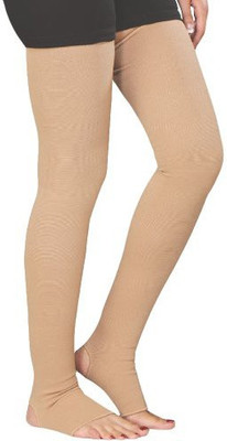 

Kudize Varicose Vein Stocking Compression Thigh Length Knee, Calf & Thigh Support (M, Beige)