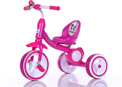 

Toyhouse Simple Tricycle With Lighting wheels thtr006p Tricycle(Pink)