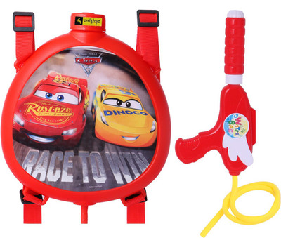 Zest 4 Toyz Pressure Water Gun Pichkari with Tank, Holi 1.5 Litre - Car S3 Mini Tank(Multicolor)