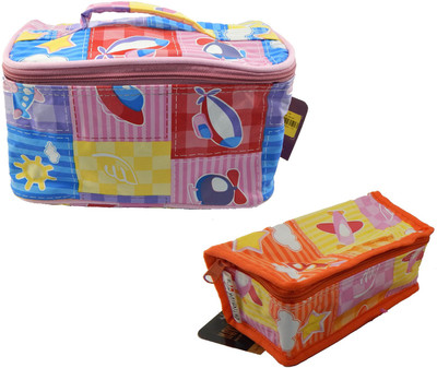 

Navigator Designer (Set of 2) Quality PVC Multipurpose Cosmetic Pouch/Shaving Kit Travel Toiletry Kit(Multicolor)