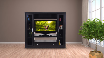 

RoyalOak Geneva Engineered Wood TV Entertainment Unit(Finish Color - Dark)