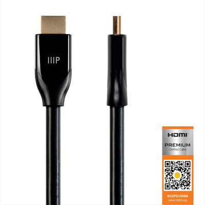 

monoprice TV-out Cable HDMI cable(Black, For Home Theater, 0.91)