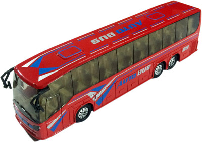 

Babysid Collections Metal Bus Toy Friction Powered with Light and Music 19 x 3.5 x 5.5 cm(Red)