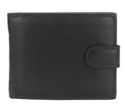 

Lets Talk Design Men Black Genuine Leather Wallet(4 Card Slots)