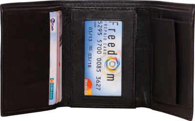 

SAMTROH Men Black Artificial Leather Money Clip(4 Card Slots)
