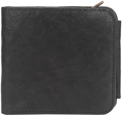 

Lets Talk Design Men Black Genuine Leather Wallet(4 Card Slots)
