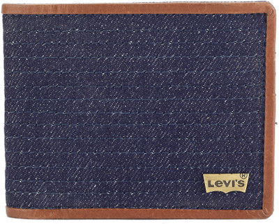 

Levi's Men Casual Blue Genuine Leather, Denim Wallet(8 Card Slots)