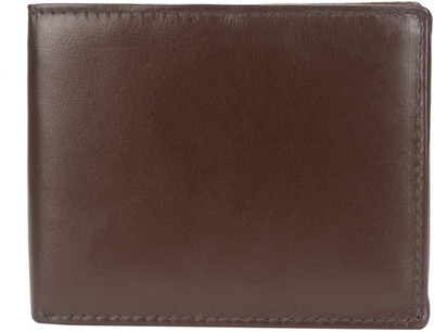 

Lets Talk Design Men Brown Genuine Leather Wallet(4 Card Slots)