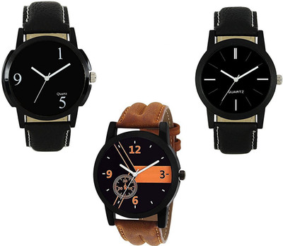 

Stallion7 Analogue Multicolor Dial Leather strap Wrist_638 Premium Combo 04 Watch - For Men