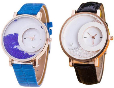 

MAPA STYLE Blue Mxre And Black Mxre Wrist Analogue Watch Girls Or Womens MPSTYLE 031 Watch - For Women