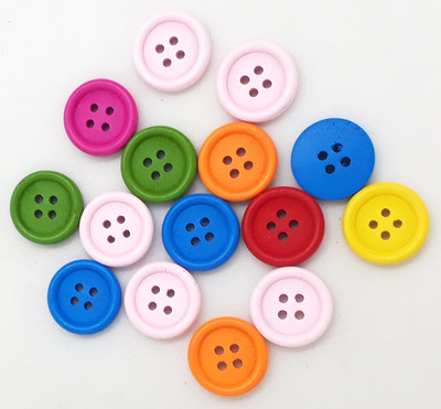 

Aadya Crafts Wooden Colourful Button Assorted