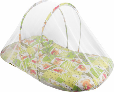 

Kidoyzz Mosquito Protector Comfy Baby Sleeping Mosquito Net Bed KDMBBNL2131 Portable Crib(Fabric, Multicolor)