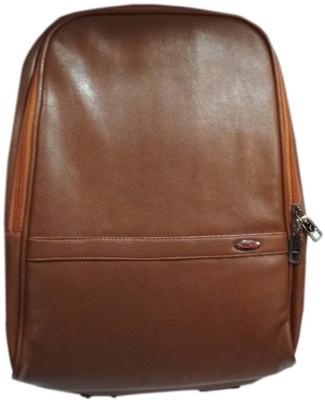 

HALO NATION Office/Executive Brown Leatherlette Backpack with Laptop Compartment 25 L Backpack(Tan)