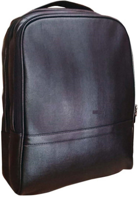 HALO NATION Office/Executive Brown Leatherlette Backpack with Laptop Compartment 25 L Backpack(Black)