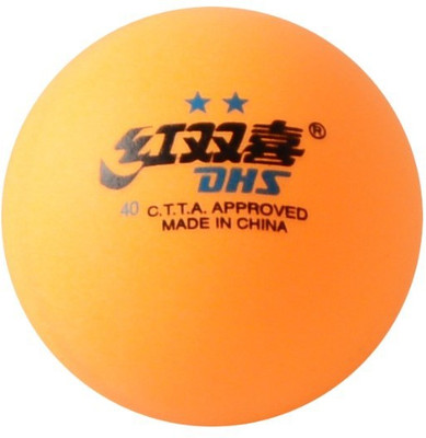 

DHS TT 2 Star Y Supermarket Table Tennis Ball(Pack of 6, Orange)