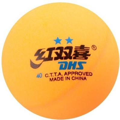 

DHS TT 2 Star Table Tennis Ball(Pack of 6, Orange)