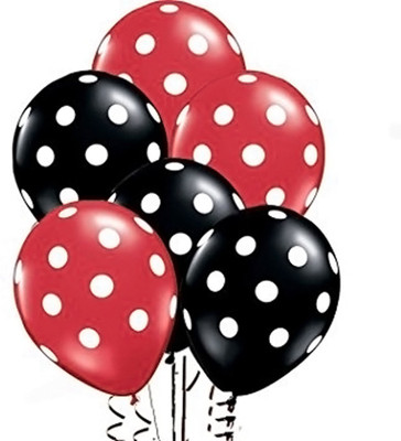 

EVA Printed EVA0227 Balloon(Black, Red, Pack of 60)