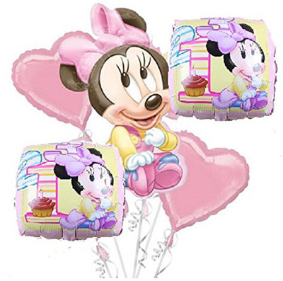 

AMFIN Printed Minnie Mouse Balloons- Pack of 5 Balloon(Multicolor, Pack of 5)