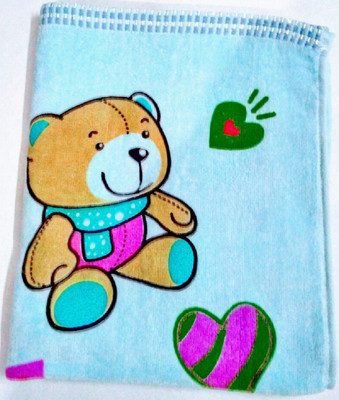 

CARRY MEE Cotton 300 GSM Bath Towel(Multicolor), Sky blue