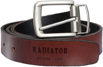 

RADIATOR Men Casual Brown Genuine Leather Belt