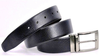 

ZURICH Men Formal Black Genuine Leather Reversible Belt, Black/brown