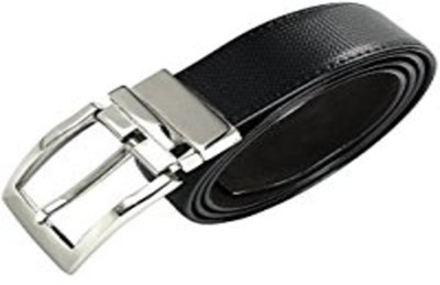 

ZURICH Men Formal Black Genuine Leather Reversible Belt, Black/brown