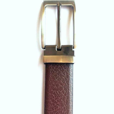 

ZURICH Men Formal Brown Genuine Leather Reversible Belt, Brown/black