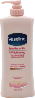 

Vaseline Healthy White UV Lightening Lotion with vitamil B3 & triple sunscreens - 400ml(400 ml)