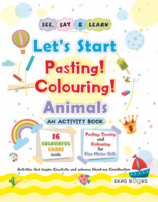activity book for 3 year old (Animals)  - Let's Start Series(English, saddle_stitch, Ekas Books)