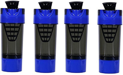 

GLOBALSHOP Shaker Bottle 450 ml Shaker(Pack of 4, Multicolor), Multilcolor