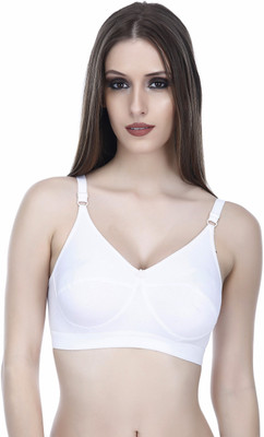elina Women Full Coverage Non Padded Bra(White)
