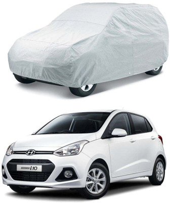 TGP GROUP Car Cover For Hyundai Grand i10 (Without Mirror Pockets)(Silver)
