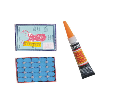 

JBB COMBO OF ELK MASTER 13MM TIP (50 PCS) & CUE TIP GLUE GEL JBBC69 Pool Cue Stick(Ceramic)