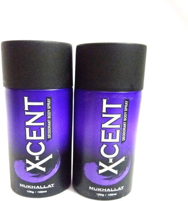 

X-CENT MUKHALLAT Deodorant Spray - For Men(300 ml, Pack of 2)