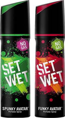 Set Wet Spunky and Funky Avatar Deodorant Spray  -  For Men