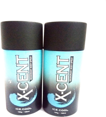 

X-CENT ICE COOL Deodorant Spray - For Men(300 ml, Pack of 2)