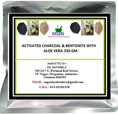 

MGBN ACTIVATED CHARCOAL & BENTONITE WITH ALOE VERA-250 GM(250 g)