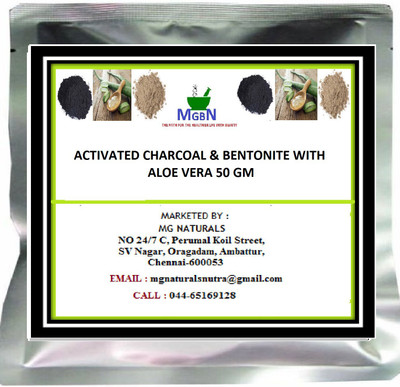 

MGBN ACTIVATED CHARCOAL & BENTONITE WITH ALOE VERA 50 GM(50 g)