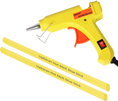 

Upkaran Hot Melt Glue Gun kit 20 Watt With 2 Glue Sticks For Furniture, Decorations, Quick Repairs, Bonding Cloth and Paper Quilling High-Tech Professional Standard Temperature Corded Glue Gun(7 mm)