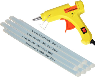

Upkaran Professional 20 Watt with 7 Hot Melt Glue Sticks (8inch/20cm) Standard Temperature Corded Glue Gun(7 mm)