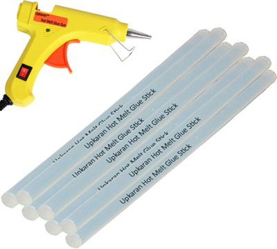 

Upkaran Yellow Super Mini 20W On Off Switch And Indicator With 7 Hot Melt Glue Sticks Standard Temperature Corded Glue Gun(7 mm)