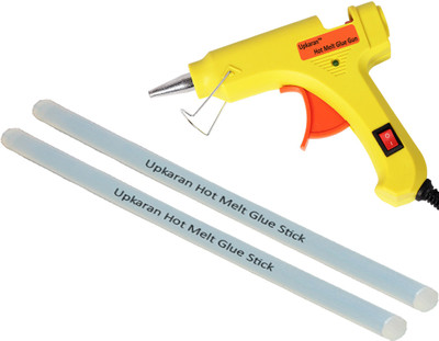 

Upkaran Professional 20 Watt with 2 Hot Melt Glue Sticks (8inch/20cm) Standard Temperature Corded Glue Gun(7 mm)