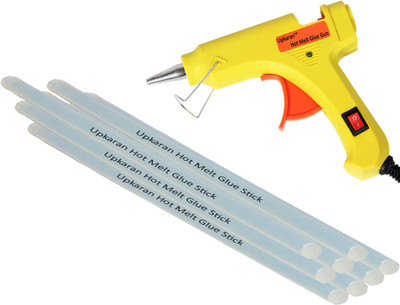 

Upkaran Professional 20 Watt with 8 Hot Melt Glue Sticks (8inch/20cm) Standard Temperature Corded Glue Gun(7 mm)
