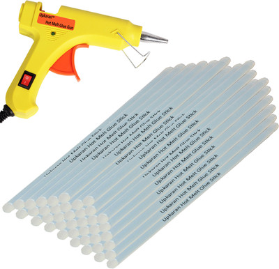 

Upkaran Yellow Super Mini 20W On Off Switch And Indicator With 40 Hot Melt Glue Sticks Standard Temperature Corded Glue Gun(7 mm)