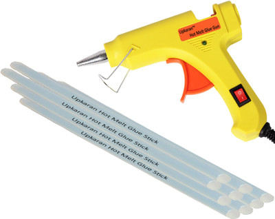 

Upkaran Professional 20 Watt with 9 Hot Melt Glue Sticks (8inch/20cm) Standard Temperature Corded Glue Gun(7 mm)